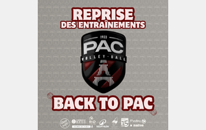 Reprise des entraînements